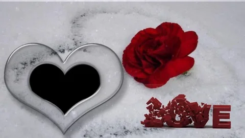 Valentine Video Background Loop_15_crystal background with alpha background Stock Footage 84630984