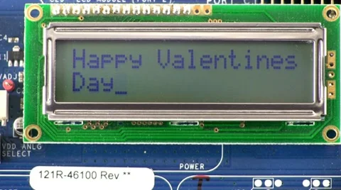 Valentine wish texting style message; 2 Stock Footage 10592391