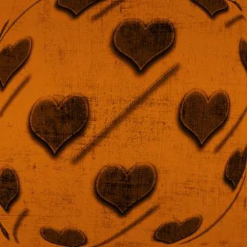 Valentine's background with hearts Stock Illustration