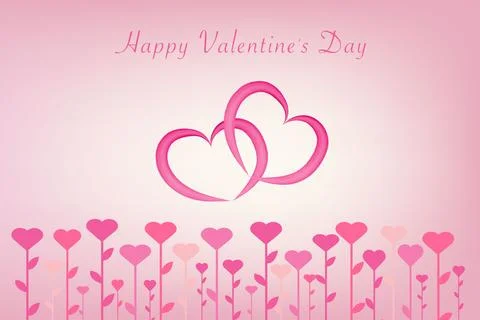 Valentines background with hearts - vector illustration. Hearts set for design. Stock Illustration