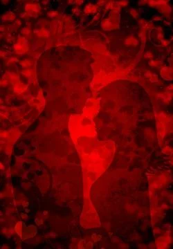 Valentines background Stock Illustration