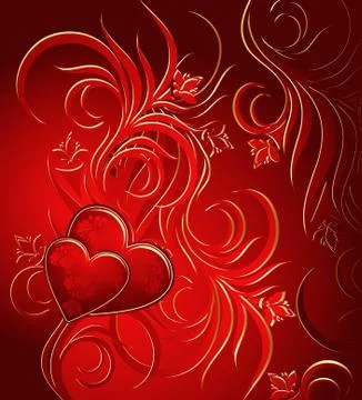 Valentines background Stock Illustration