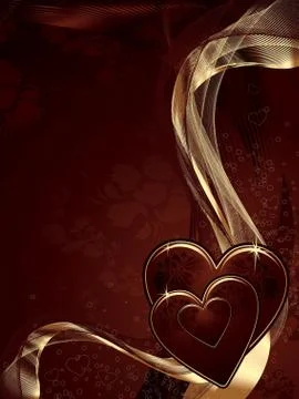 Valentines background Stock Illustration
