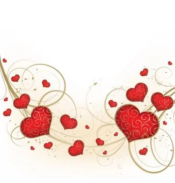 Valentines background Stock Illustration