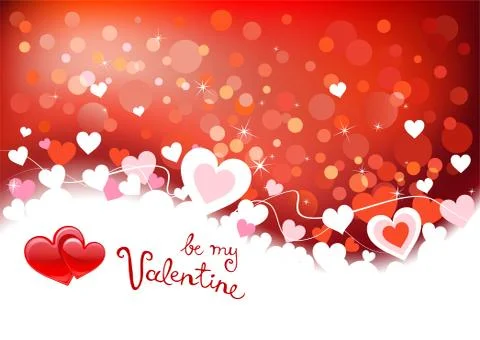 Valentine's background Stock Illustration