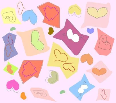 Valentines background, vector Stock Illustration