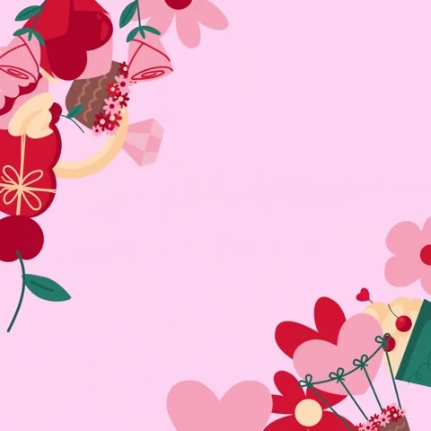 Valentines background video Stock Footage 327948454