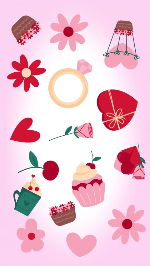 Valentines background video Stock Footage 327948760