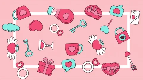 Valentines background video Stock Footage 327948962