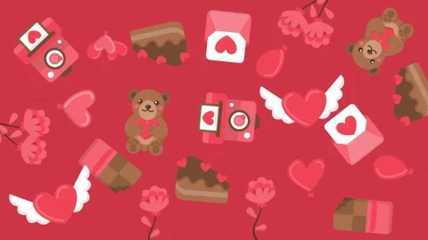 Valentines background video Stock Footage 327949543