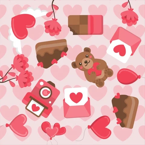 Valentines background video Stock Footage 327949662