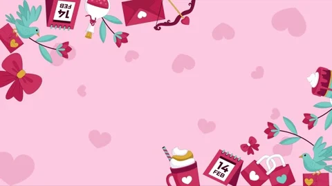Valentines background video Stock Footage 327950691