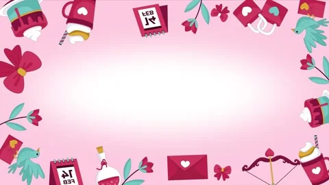 Valentines background video Stock Footage 327950704