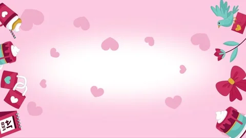 Valentines background video Stock Footage 327950707