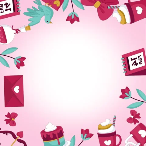 Valentines background video Stock Footage 327950803