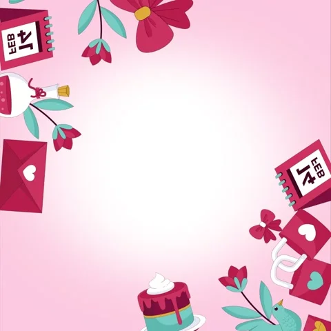 Valentines background video Stock Footage 327950822