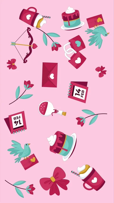 Valentines background video Stock Footage 327950899