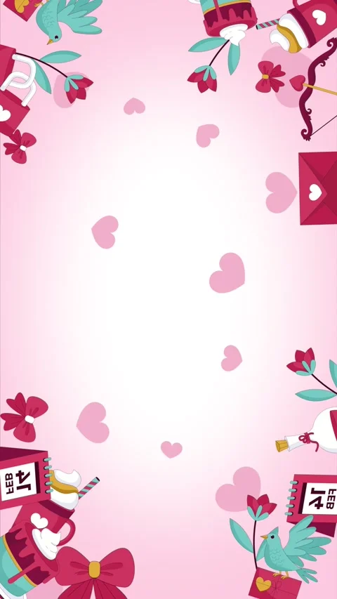 Valentines background video Stock Footage 327950915