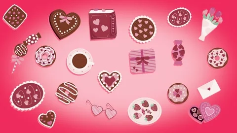 Valentines background video Stock Footage 327952649