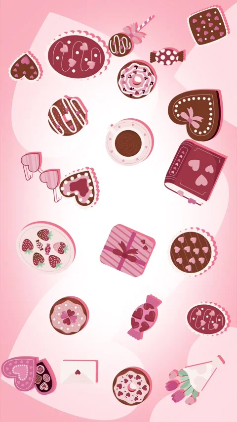 Valentines background video Stock Footage 327952902