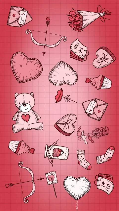 Valentines background video Stock Footage 327953623