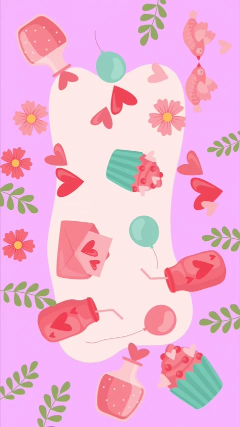 Valentines background video Stock Footage 327953745