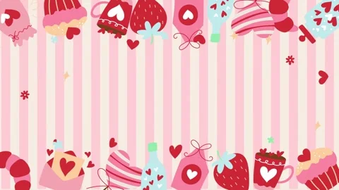 Valentines background video Video stock 327953794