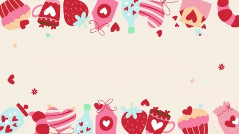 Valentines background video Stock Footage 327953801