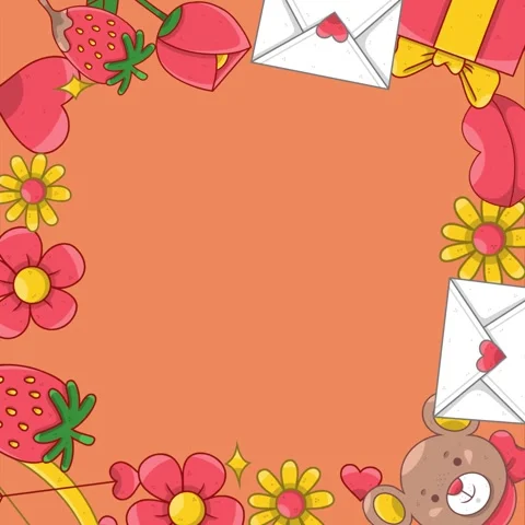 Valentines background video Video stock 327955313