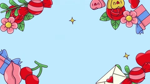 Valentines background video Stock Footage 327955861