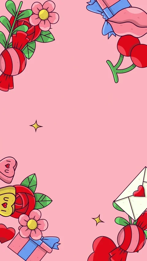 Valentines background video Video stock 327956003