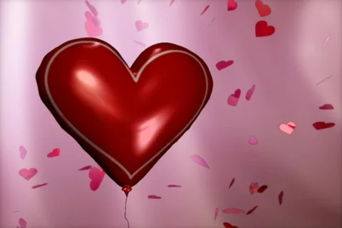 Valentines Balloon Stock Footage 335552