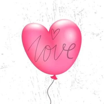 Valentine`s balloon Stock Illustration