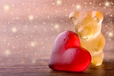 Valentines bear Fotos de archivo