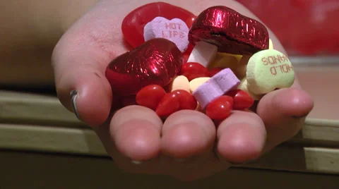 Valentines Candies Stock Footage 34689682