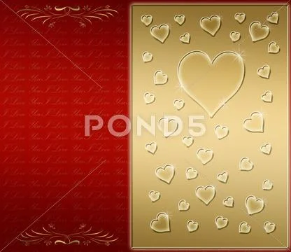 Valentines card Stock Illustration