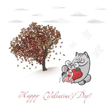 Valentines Card Stock Illustration