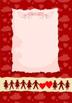 Valentines card Stock Illustration