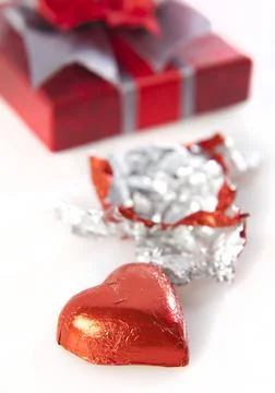 Valentine's Chocolates Stock Photos