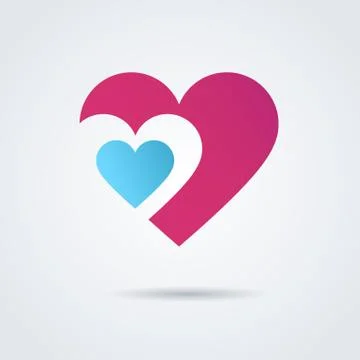 Valentines composition of the hearts. Vector illustration. Stockillustratie