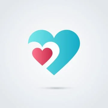 Valentines composition of the hearts. Vector illustration. Stock Illustration
