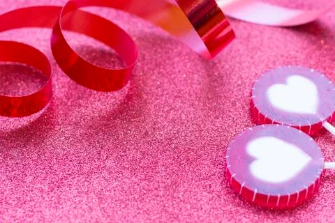 Valentine's concept with decorations Stock Photos