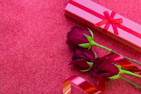 Valentine's concept with gift Foto stock