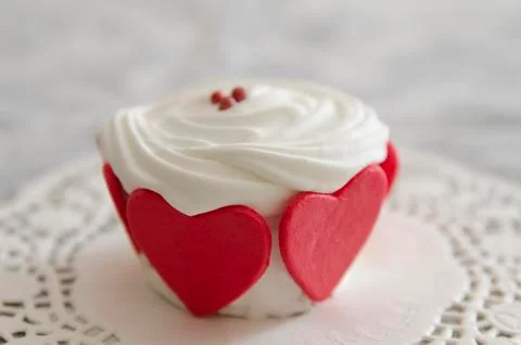 Valentines cupcake Stock Photos