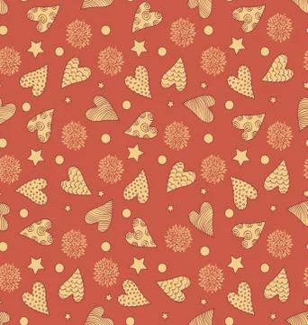 Valentine's Cute Pattern Stock Illustration