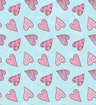Valentine's Cute Pattern Stock Illustration