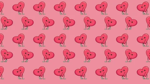 Valentines Day 2D Background 動画素材 300213973