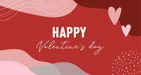 Valentines day abstract background with copy space for text - banners, posters Illustrazione stock