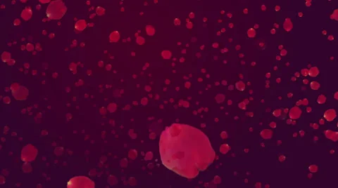 Valentine's day abstract background, flying hearts Stock Footage 38842713