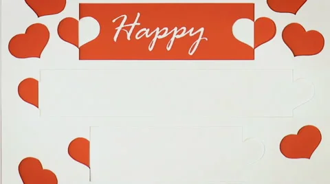 Valentine's day abstract background Stock Footage 68346759
